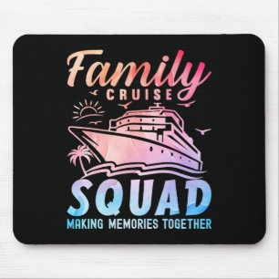 Family Cruise Squad Vacation Matching Group 2025 B Mouse Pad