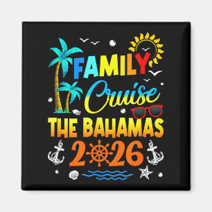 Family Cruise The Bahamas 2026 Summer Matching Vac Magnet