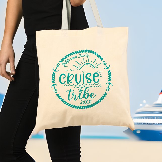 Family Cruise Tribe Tote Bag (Creator Uploaded)