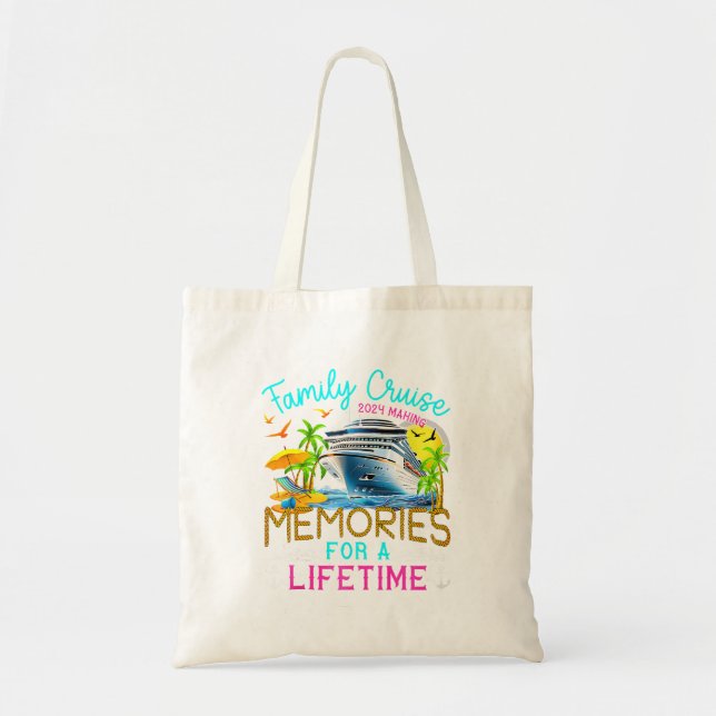 Family Cruise Vacation 2024 Matching Cruise Tote Bag (Front)