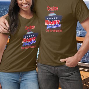  Family Cruise  Vacation Personalise T-Shirt