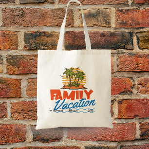 Family Cruise Vacation Personalise Tote Bag