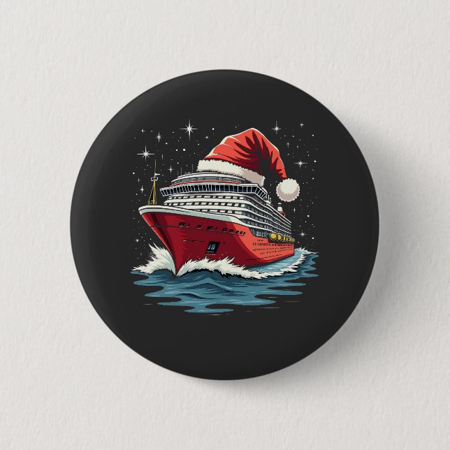 Family Cruising Cruise ship Matching Christmas  6 Cm Round Badge (Front)
