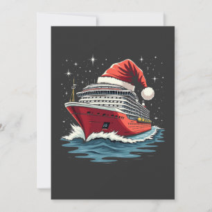 Family Cruising Cruise ship Matching Christmas  Thank You Card
