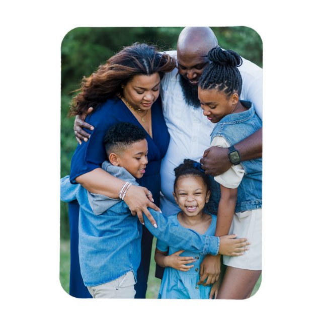 Family Custom Photo Create Your Own Magnet (Vertical)
