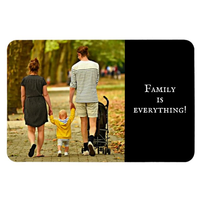 Family custom photo  magnet (Horizontal)