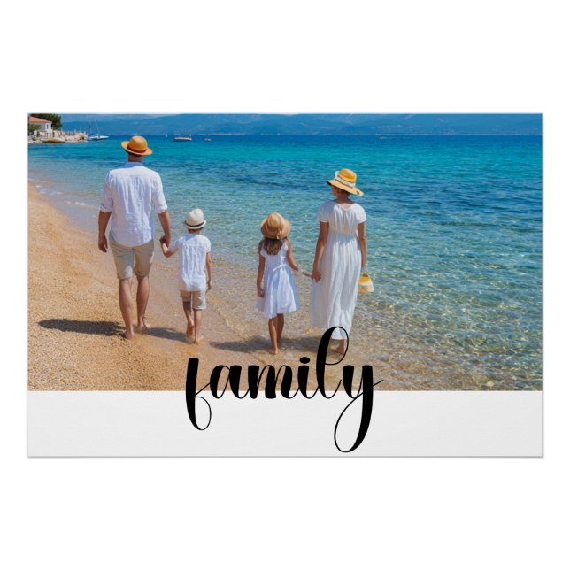 Family Custom Photo Poster (Front)