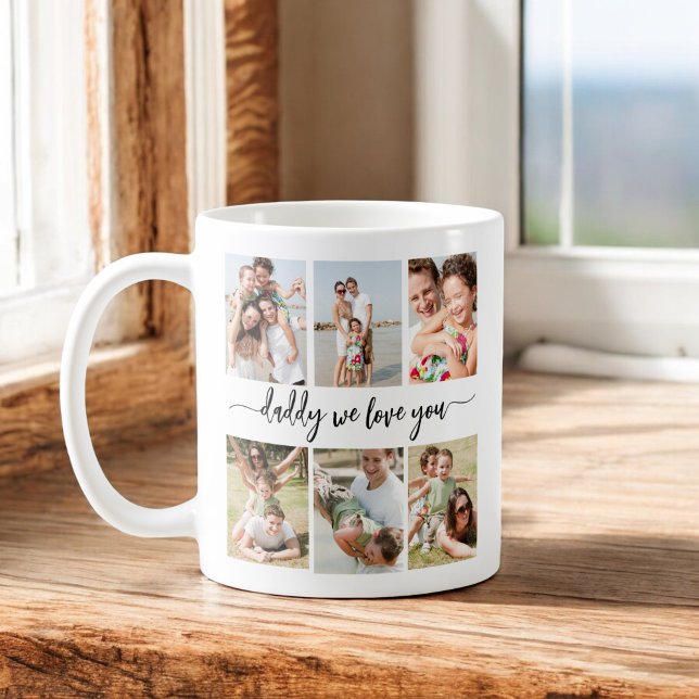 Family Dad - Father's Day Photo Collage Coffee Mug (Creator Uploaded)