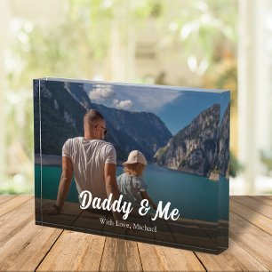 Family Daddy and Me Quote Simple Photo Block