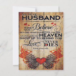 Family Decoration, To My Husband Gift Invitation