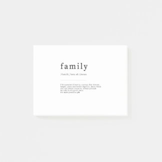 family Definition Dictionary Art Print Quotes Post-it Notes