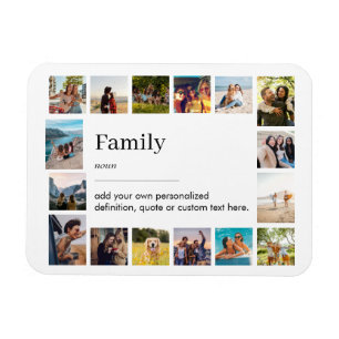 Family Definition Personalised 16 Photo Collage Magnet