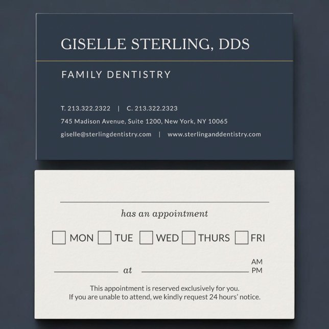 Family Dentistry Office Appointment Reminder Card (Creator Uploaded)
