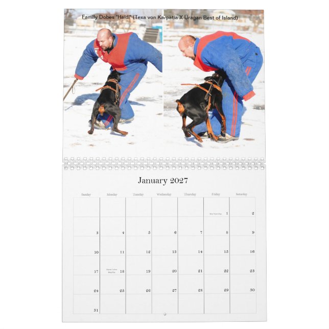 Family Dobes Protection Calendar (Jan 2027)