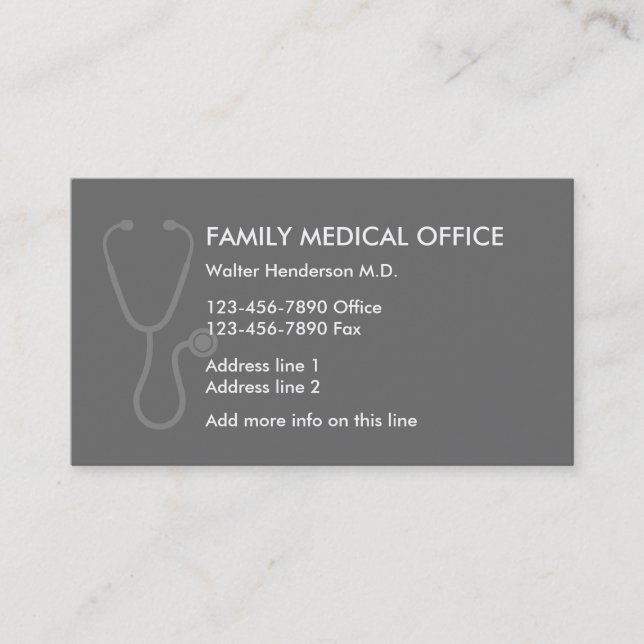 Family Doctor Business Card (Front)