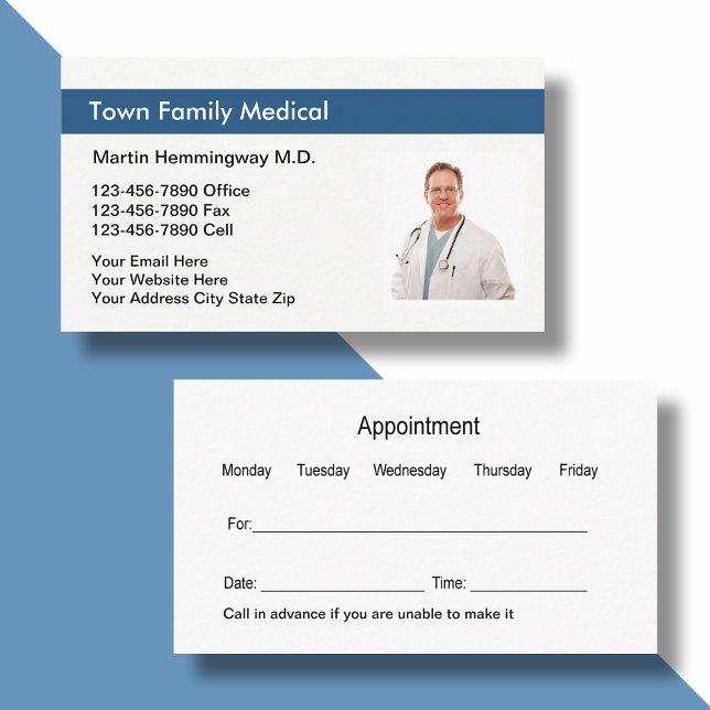 Family Doctor Photo Replace Appointment Card (Creator Uploaded)