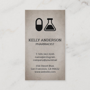 Family Doctor Practice MD Pharmacist Business Card