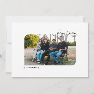 Family & Dog Merry Christmas & Happy Howlidays Holiday Card