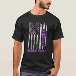 Family Domestic Violence Awareness Purple Ribbon P T-Shirt