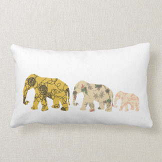 Family Elephants Lumbar Cushion