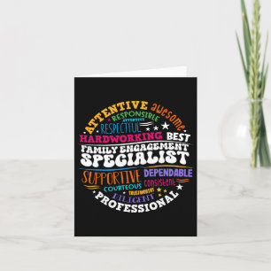 Family Engagement Specialist Appreciation Back To  Card