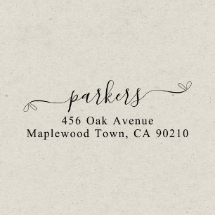 Family Fancy Handwritten Script Simple Self-inking Stamp