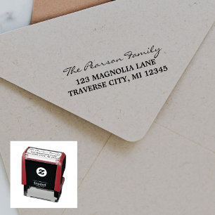Family Fancy Return Address Self-inking Stamp