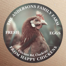 Family Farm Custom Funny Chicken Photo Template