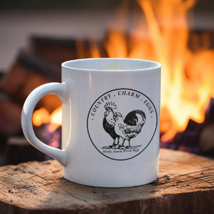 Family Farm Fresh Eggs Rustic Chicken Country Coffee Mug