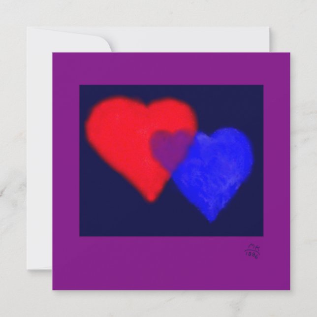 "Family" Father, Mother and Child by Miriam Kilmer Invitation (Front)