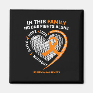 Family Fight Leukaemia Awareness Products Gift Men Magnet
