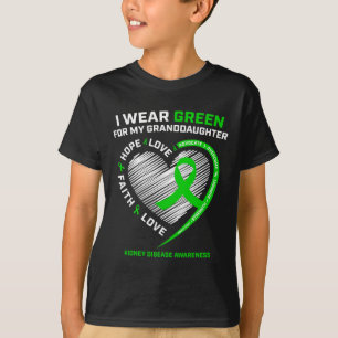 Family Fighter Gifts Granddaughter Kidney Disease  T-Shirt