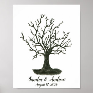 Family Fingerprint Tree Guest Book