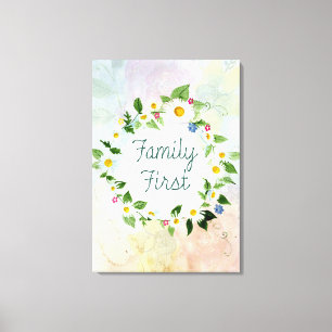 Family First Canvas Print