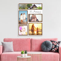 Family Five Photo Collage Customisable