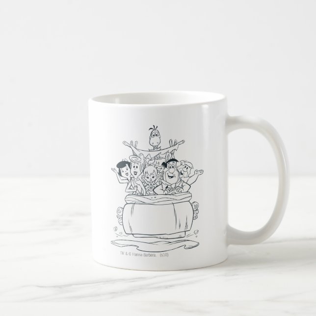 Family Flintstones1 Coffee Mug (Right)