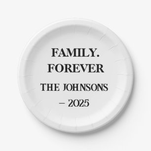 Family Forever Plates – Custom Reunion Party Plate