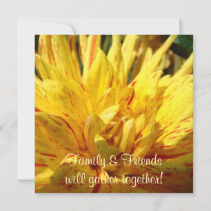 Family Friends gather together! Invitations Dahlia