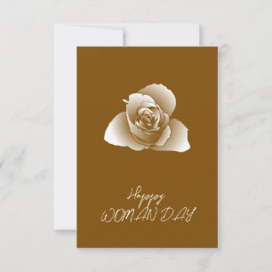 Family&Friends Refined White Usual Shades Rose Card