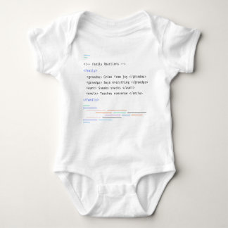 Family Funny Newborn Baby Code Saying Baby Bodysuit