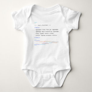 Family Funny Newborn Baby Code Saying Bodysuit