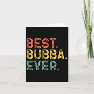 Family Funny Retro Vintage Best Bub Ever Card