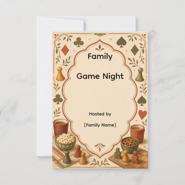Family Game Night Invitation (Front)