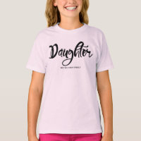 Family Gathering Cute Hearts Daughter T-Shirt