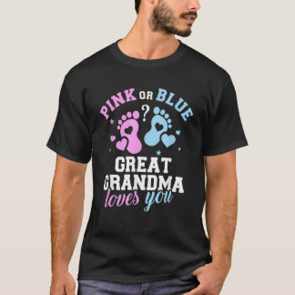 Family Gender Reveal Grandma Love You T-Shirt