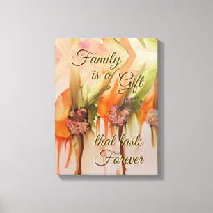 Family Gift 12” x 16” Canvas Print