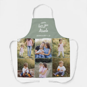 family gift 8 photo grandchild simple apron