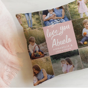 family gift 8 photo grandchild simple cushion