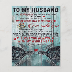 Family Gift Cute To My Husband Gift Flyer