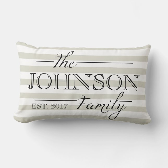 Family Gift Personalised Custom Pillow Home Decor (Front)